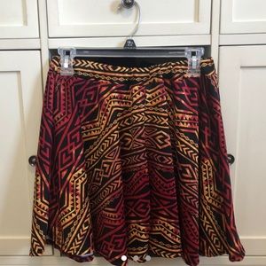 African Print Inspired Skater Skirt